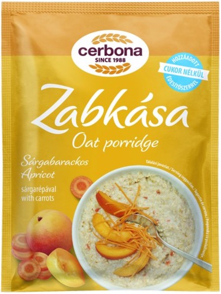 Cerbona Zabkása Sárgabarack50g