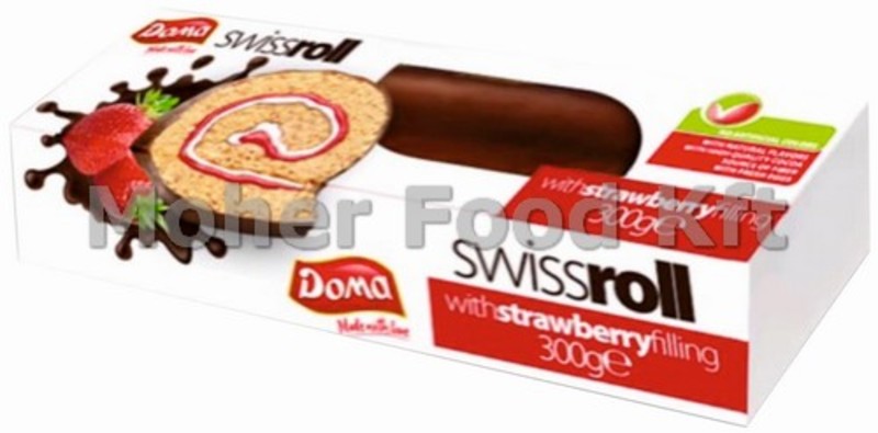 Doma Swiss Roll 300g Eper