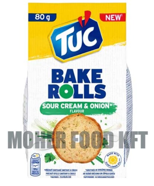 Tuc BakeRolls 80g HagymaTejföl