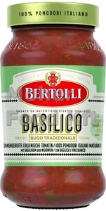 Bertolli Szósz Bazsalik 400g